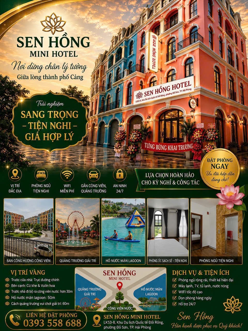 Sen Hồng Mini Hotel – Nơi dừng chân lý tưởng giữa lòng thành phố Cảng