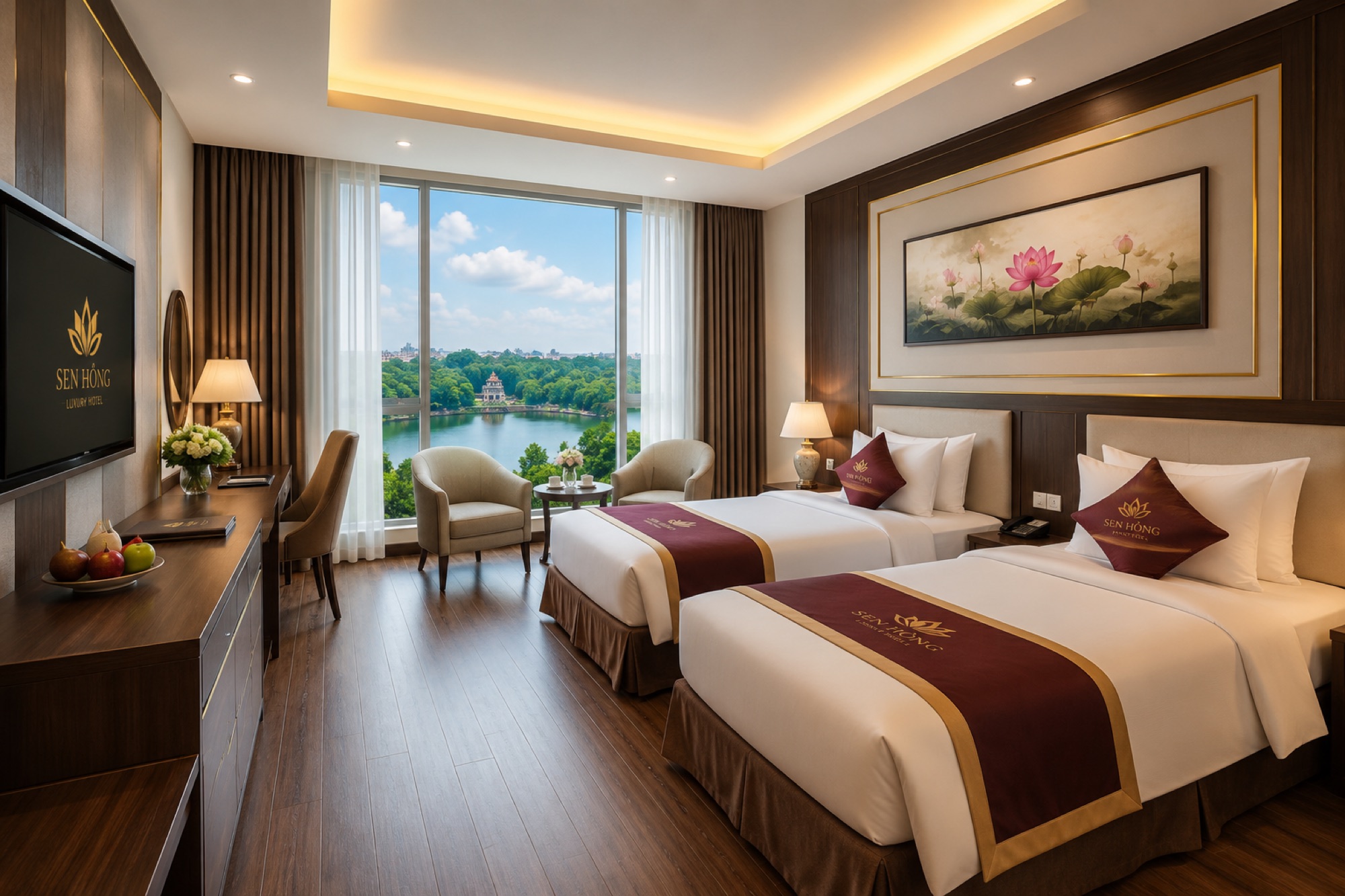 Không gian Sen Hồng Hotel